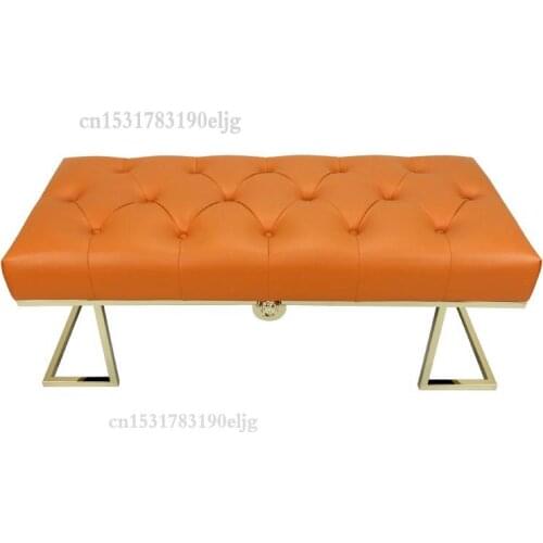 Post-modern Light Luxury Shoe Change Stool Home Entrance Porch Long Stool Bedroom Bed End Stool Cloakroom Stool Sofa Stool