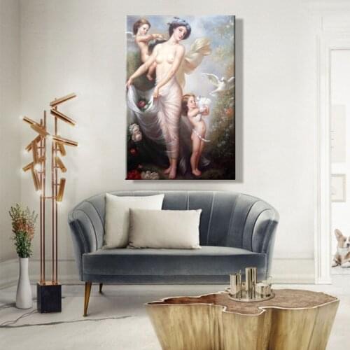 Paint by number art painting by numbers Artwork Nude woman Bedroom decorative hanging painting Handmade hand draw DIY gift