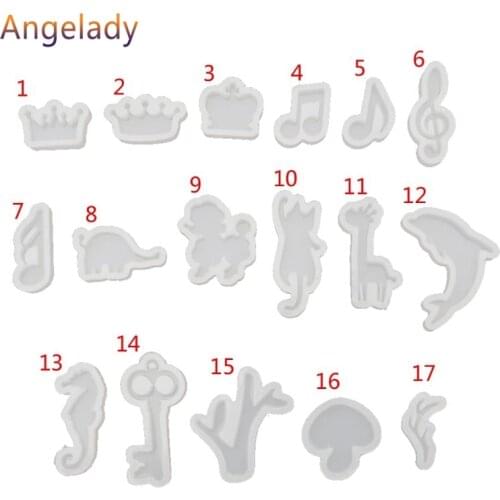 Silicone Resin Mold Jewelry Tools Cat Rabbit Deer Dolphin DIY Epoxy Resin Molds JUL3