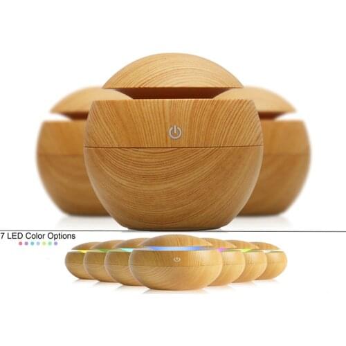 Air Humidifier Usb Aromatherapy Essential Oil Diffuser Ultrasonic Humidifier Mini 7 Color Change LED Night Light for Office Home