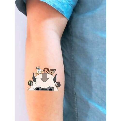 BH1173 5pcs/set Magic Story Waterproof Temporary Tattoo Sticker Tattoo Body Art Arm Water Transfer Cartoon Tattoo Sticker