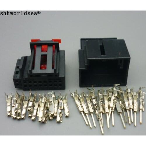 Worldgolden 16 Pin 1K0972928 1K0 972 928 Female Male Auto Air Conditioning Control Panel Connector Rearview Mirror Socket For VW