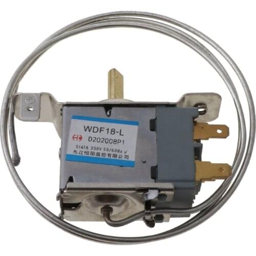 1Pc New Refrigerator Parts WDF18-L Refrigerator Thermostat 250V Household Metal Temperature Controller
