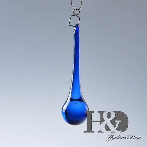 10PC Blue 150mm K9 Crystal Raindrop Prisms Suncatcher Pendant Lamp Chandelier Part Curtain Wedding Centerpieces Decoration DIY