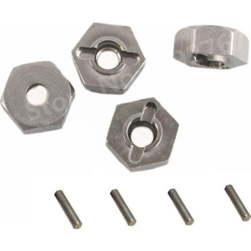 4pcs/lot HSP 102042 Wheel Hex Nut 12MM Upgrade Parts Accessories For RC 1/10 Scale Models RC Car Parts Aluminum