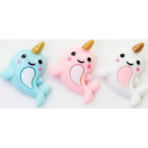 6pcs Unicorn Dolphin Polymer Slime Charms Toy For Children Flatback Modeling Clay DIY Kit Accessories For Kids Plasticine