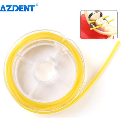 Dental Rubber Dam Stabilizing Cord Length 2.1m Dia 1.8mm Medium Wedges Clamps Sheets Elastic