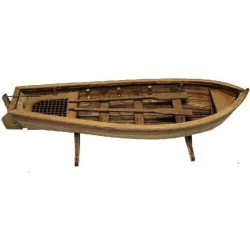 Free shipping Scale 1/50 ancient classic wooden lifeboat model kits The 120mm Russian lifeboat model