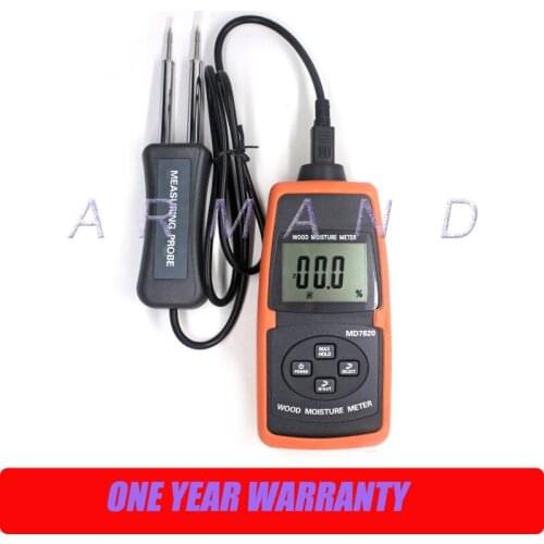 Digital Wood Moisture Meter MD7820 Tree Timber moisture tester Temperature measuring