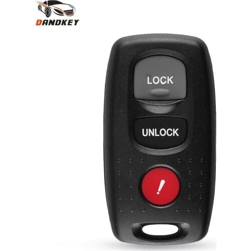 Dandkey Replacement Remote Key Keyless Transmitter Case Housing Fob 3 Button Key Shell For Mazda 3 6 MPV Protege 5 Key Case