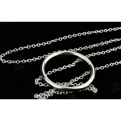 The nuptial knot toy Magicians Metal Children Puzzle Toy Micro-magic Prop Ring Through Chain Magic Circle Tie The Nuptial