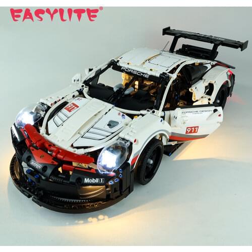 Led Light Kit For 42096 Compatile With 20097 White Super Racing Car DIY Toys Set Not Included Building Blocks