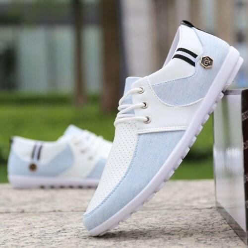 Linen Breathable Non-Slip Mens Driving Shoes Spring And Autumn New Soft-Soled Lightweight Mens Peas Shoes British Sneakers