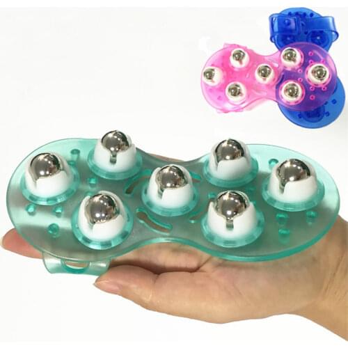 Roller Ball Body Massage Glove Anti-Cellulite Muscle Pain Relief Relax Massager For Neck Back Shoulder Buttocks Body Slim Tools