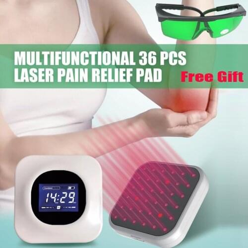 LASTEK Kit 36 Laser Probes Wound Healing Prostatitis Mastitis Pain Relief Therapy Device With a Free Gift 808nm Protect Goggles