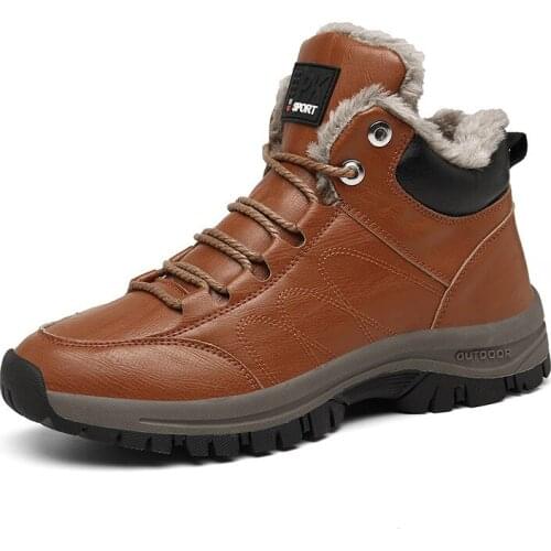 2020 New Snow Boots Protective and Wear-resistant Sole High Quality Man Boots Warm and Comfortable Winter Walking Boots 39-46