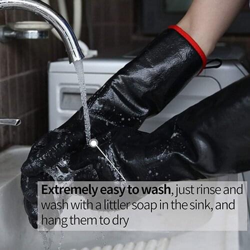 BBQ Gloves Grill Cooking Barbecue Gloves for Handling Heat Food Right on Your Fryer Grill or Oven. Waterproof Heat