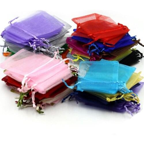 Gift Pouches Jewelry Packaging Organza Bags Jewelry Bag Wedding Party Decoration Drawable Bags 5z