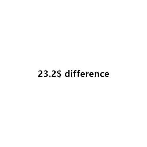 23.2$ difference