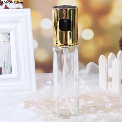 1PCS Kitchen Baking Glass Olive Oil Sprayer Oil Spray Empty Bottle Vinegar Bottle Oil Dispenser Salad BBQ Cooking Tools