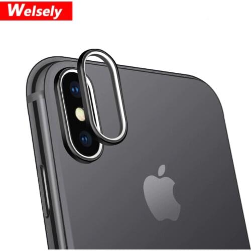 Welsely Rear Camera Lens Protective Ring Cover Protector Protection For iPhone x Xs Max iPhone xr xs Metal Case Luxury Accessori