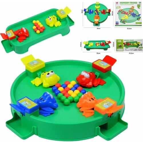 1PC Frog Eating Bean Board Games Parent-child Interactive Toy Kid Educational Toys Family Party Game Props Baby Birthday Gifts
