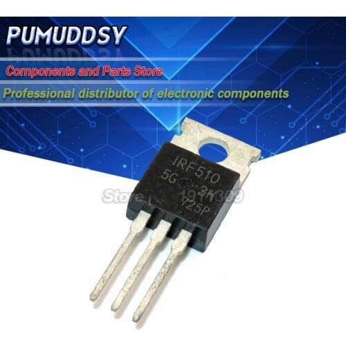 10PCS IRF510N IRF510NPBF IRF510 MOSFET N-Chan TO-220 100V 5.6 Amp IC