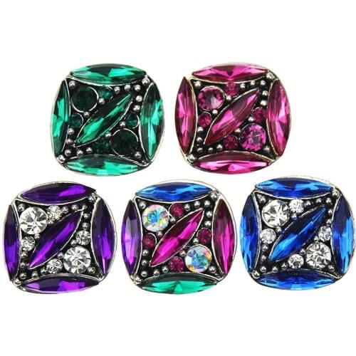 10Pcs/lot Unisex Charm Pulseras Flower 18mm Metal Snap Button Jewelry For Bracelet Watches Women One Direction