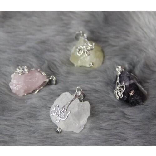 5pcs/lot Wholesale Natural Semi preicous Stone Quartz Beads Pendant