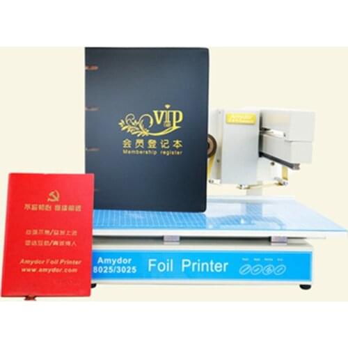 AMD-8025 Hot Foil Stamping Digital Hot Foil Stamping Printer Ribbon Foil Printer for Book Cover, Menu, Calendar, Nonwoven Bag