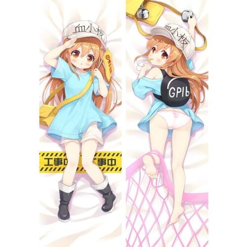 Anime Cells at Work! Pletelet Cosplay Dakimakura Hugging Body Pillow Case Prop