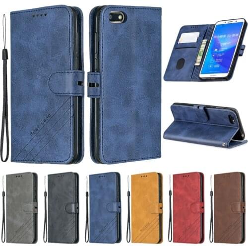 Honor 7A Case Leather Flip Case on For Coque Huawei Honor 7A DUA-L22 Phone Case Cover 5.45 inch Luxury Magnetic Wallet Cover