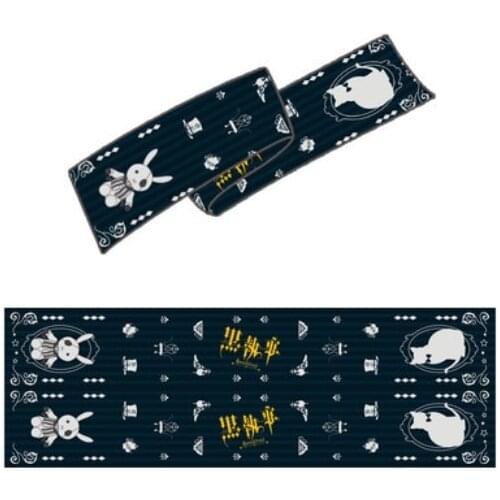 Black Butler Ciel Phantomhive Cosplay 5.2 Feet Black Warm Soft Scarf