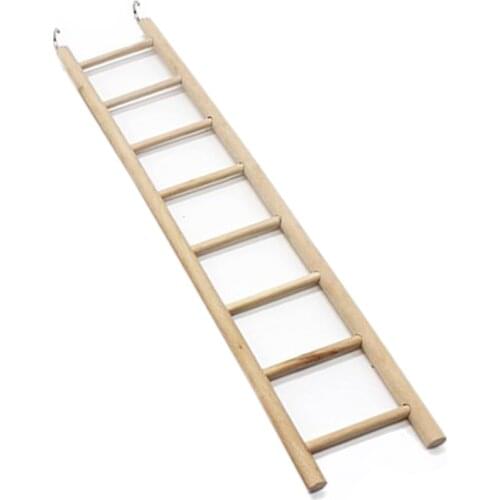 NEW Birds Toy Wooden Ladders Swing Scratcher Perch Climb Cableway 3/4/5/6/7/8 Ladder Bird Cage Hamsters Parrot Toys Pet Supplies
