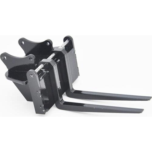 Full Metal Excavator Bucket Forks Pallet Forks for Huina 550/580/592/593 RC Excavator DIY Modification Kit