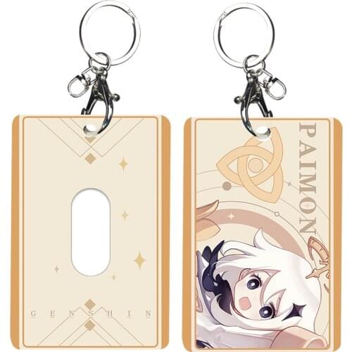 Genshin impact figure 2020 new games Genshin Impact cosplay props Pendant anime accessories business card card holder Keychain