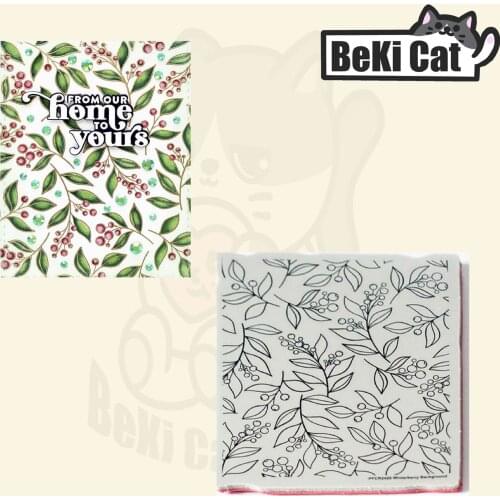 Background plant flowers Clear Stamps for DIY Scrapbooking/Card Making Fun Decoration Supplies