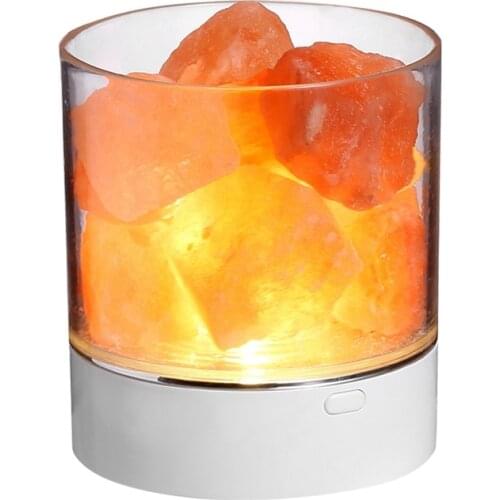 Himalayan Salt Lamp Rock Natural Crystal Small Ionic Stone Night Bedside Light