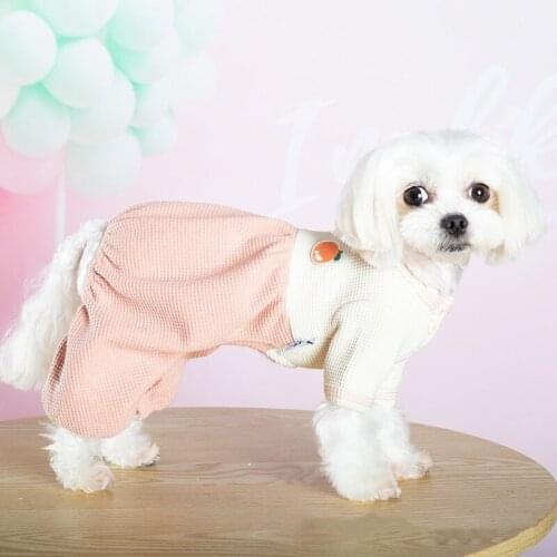Puppy Dog Clothes Jumpsuit Winter Pet Clothing Small Dog Costume Outfit Pants Yorkie Chihuahua Maltese Pomeranian Poodle Apparel