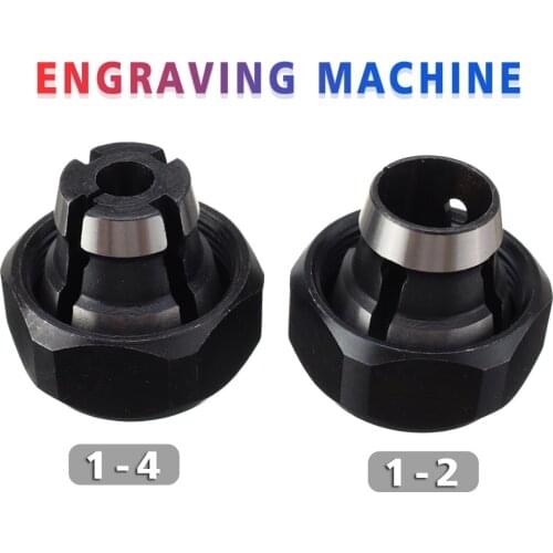 Router Collet Kit 1/4" 1/2" Adapter Router Chuck Collet Nut Engraving Machine Plunge Router Parts