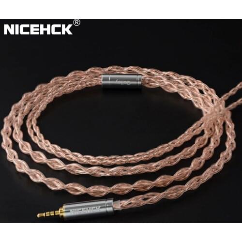 NiceHCK 6N UPOCC Copper and Copper-Silver Alloy Mixed Cable Litz 3.5/2.5/4.4 MMCX/0.78mm 2Pin/qdc2Pin For ZSX KXXS NX7 MK3 LZ A7
