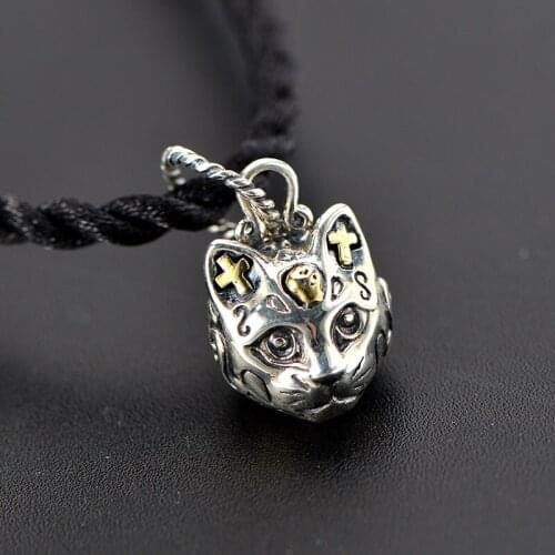925 Silver Couple Pendant Kitten Fashion Pendant
