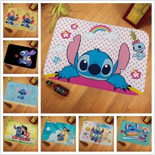 Stitch Cartoon Floor Bath Mats Bathroom Non Slip Rugs Door Carpet for Insoles Animal Bathroom Decoration Badmat Toilet Rug Gift