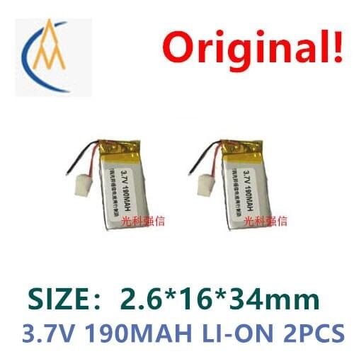 2PCS New full capacity 3.7V polymer lithium battery 403540 450mah MP4 Bluetooth audio / equipment / mini toy model navigator