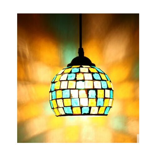 New glass continental retro cafe bar entrance lamps club Pendant Lights Western-style food restaurant art glass lamps DF136