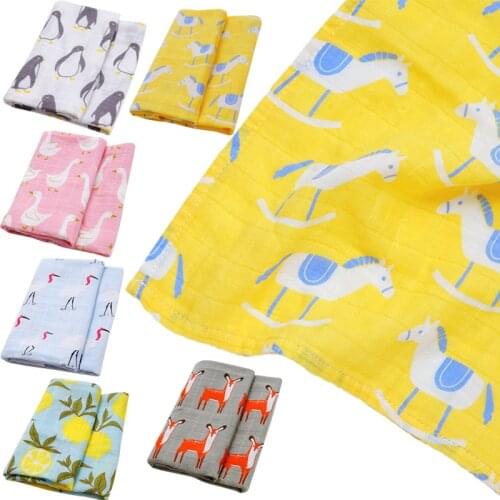 60*60 Organic Cotton Baby Blankets Newborn Photography Baby Wrap Swaddle Baby Bibs Bandana Multi-use Scarf Foulard Baby Stuff