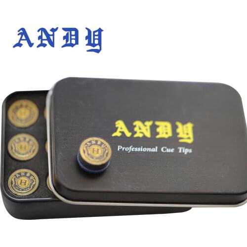 Original ANDY Tips Carom Cue 14mm 6 Layers 7 mm Thinkness High Quality Carom Billiard Tips Professional Billiard Accessories