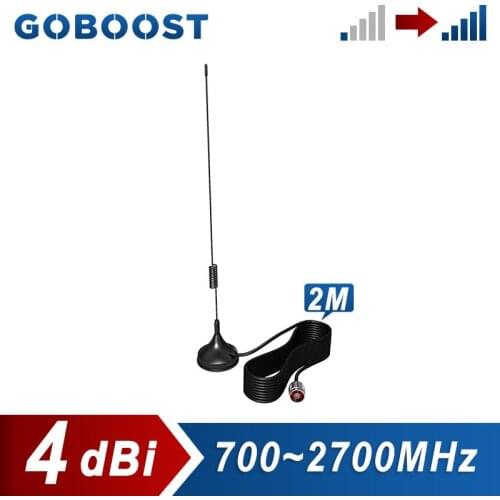 GOBOOST 2G 3G 4G 4dBi Suction Cup Antenna CDMA GSM AWS PCS DCS WCDMA LTE With 2M N Male Use For Car Repeater