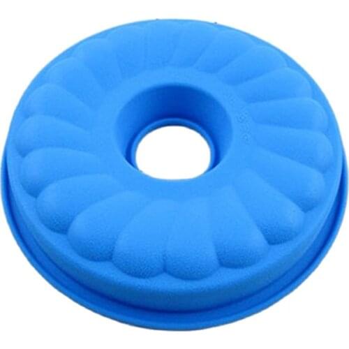 Silicone Large Flower Hollow Heart Cake Soap Pudding Jelly Candy Cookie Biscuit Mold Mould Pan Bakeware E167