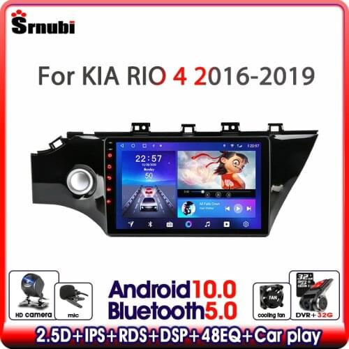 Srnubi For KIA RIO 4 RIO4 2017 2018 2019 Car Radio Multimedia Video Player Navigaion GPS 2 din Android 10 RDS Carplay Head unit